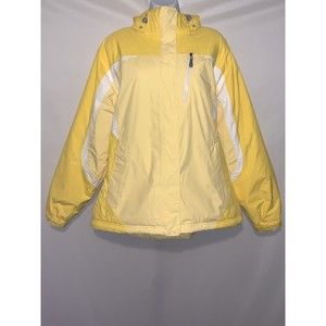 LL Bean OJNH7 Women’s Ski Jacket Coat Size 1X Yellow